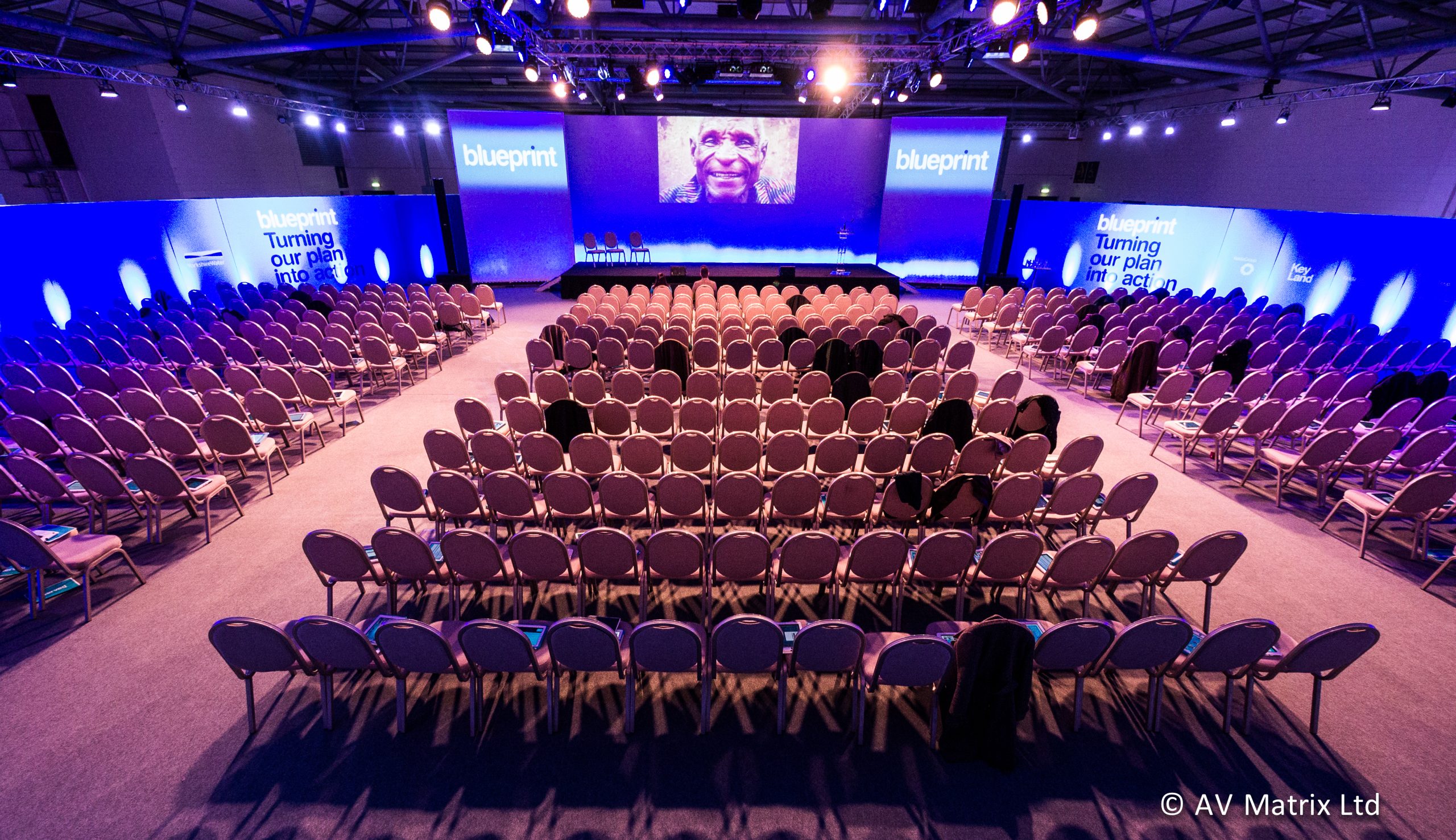 Large conference theatre style Harrogate Hall 2